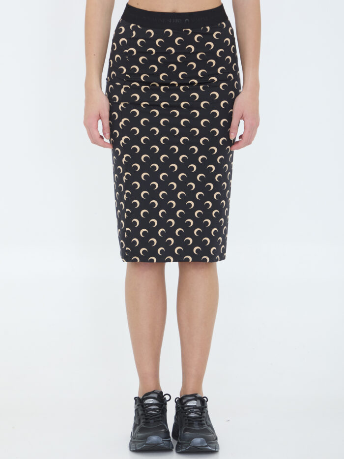 Marine Serre Moon jersey skirt
