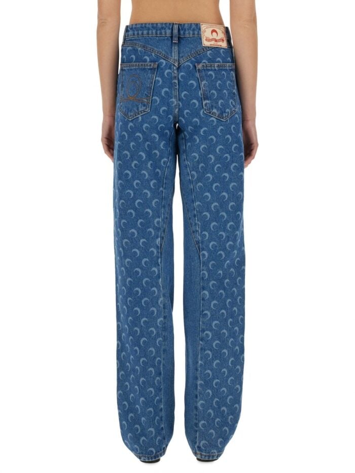 MARINE SERRE "MOON LASER" JEANS
