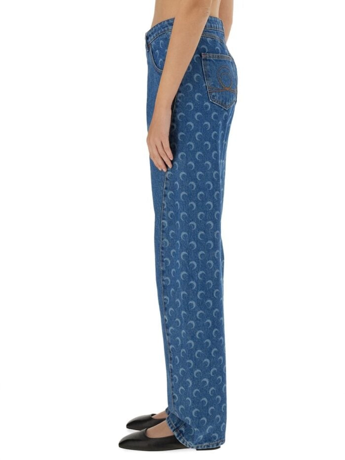 MARINE SERRE "MOON LASER" JEANS