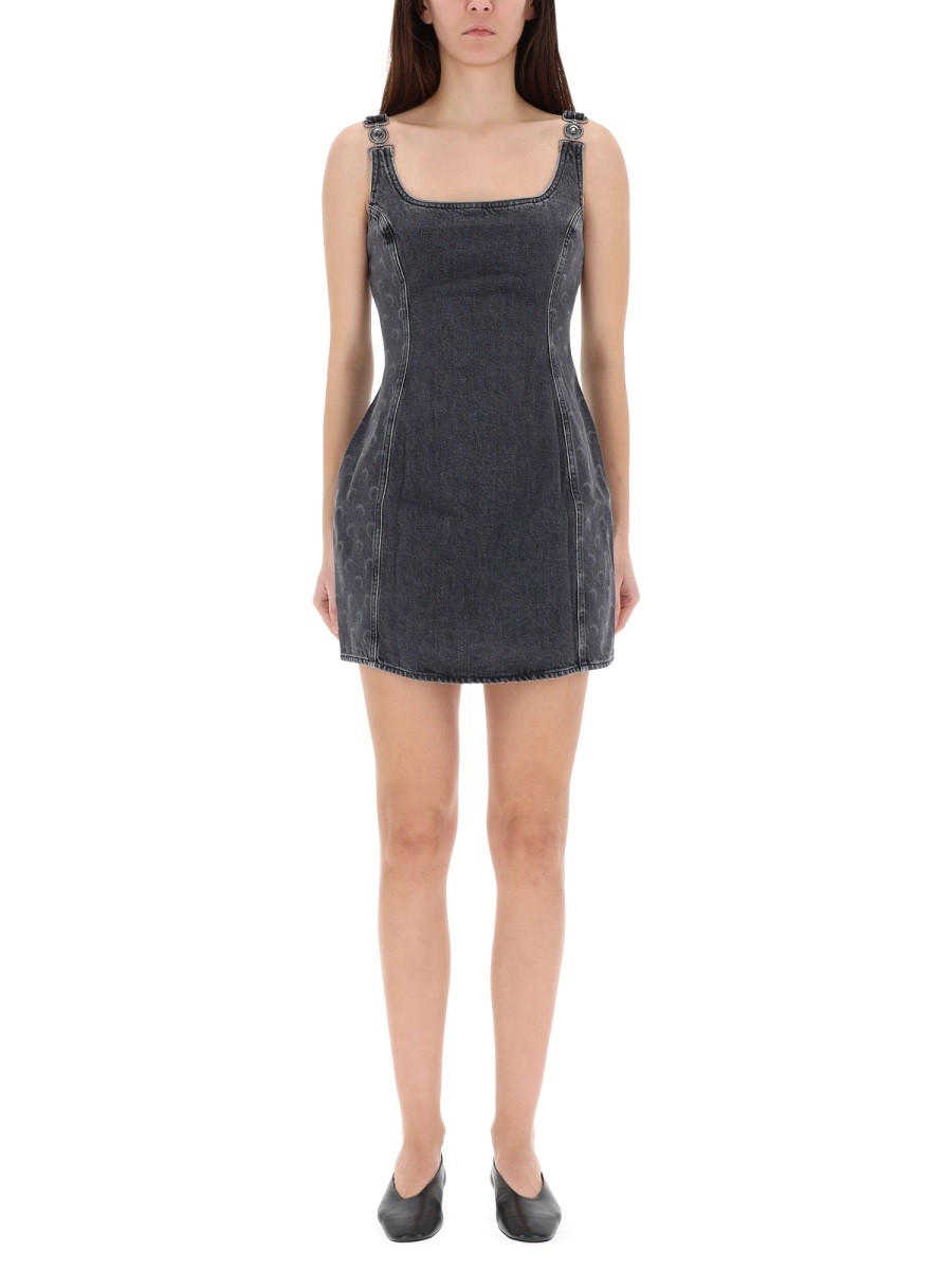 MARINE SERRE "MOON LASER" MINI DRESS