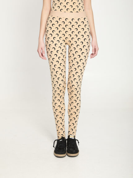 Marine Serre Moon printed jersey leggings