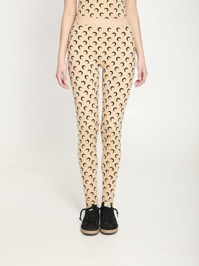 Marine Serre Moon printed jersey leggings