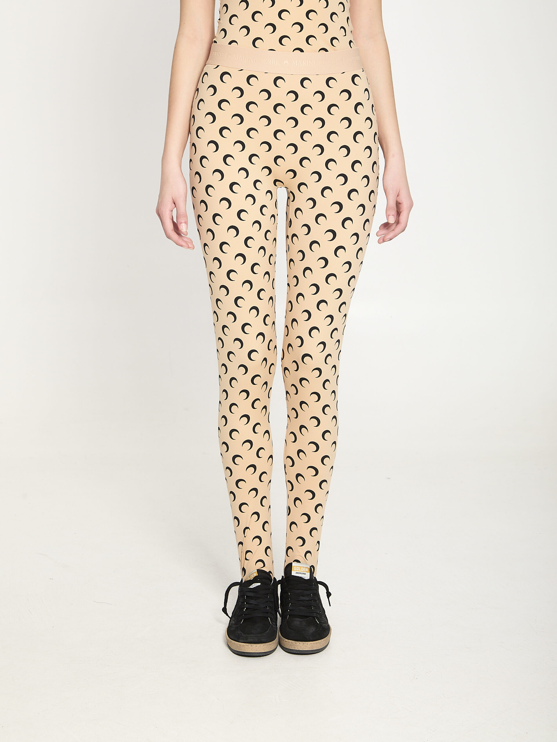 Marine Serre Moon printed jersey leggings