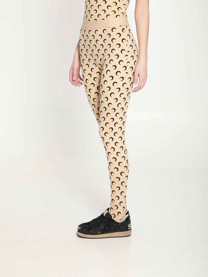 Marine Serre Moon printed jersey leggings
