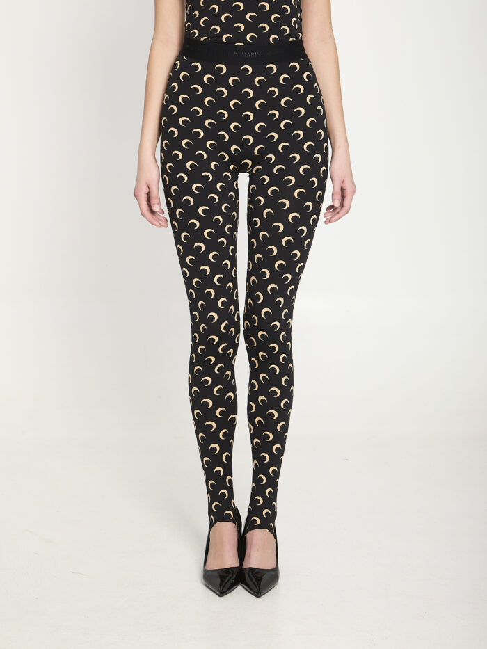 Marine Serre Moon printed jersey leggings