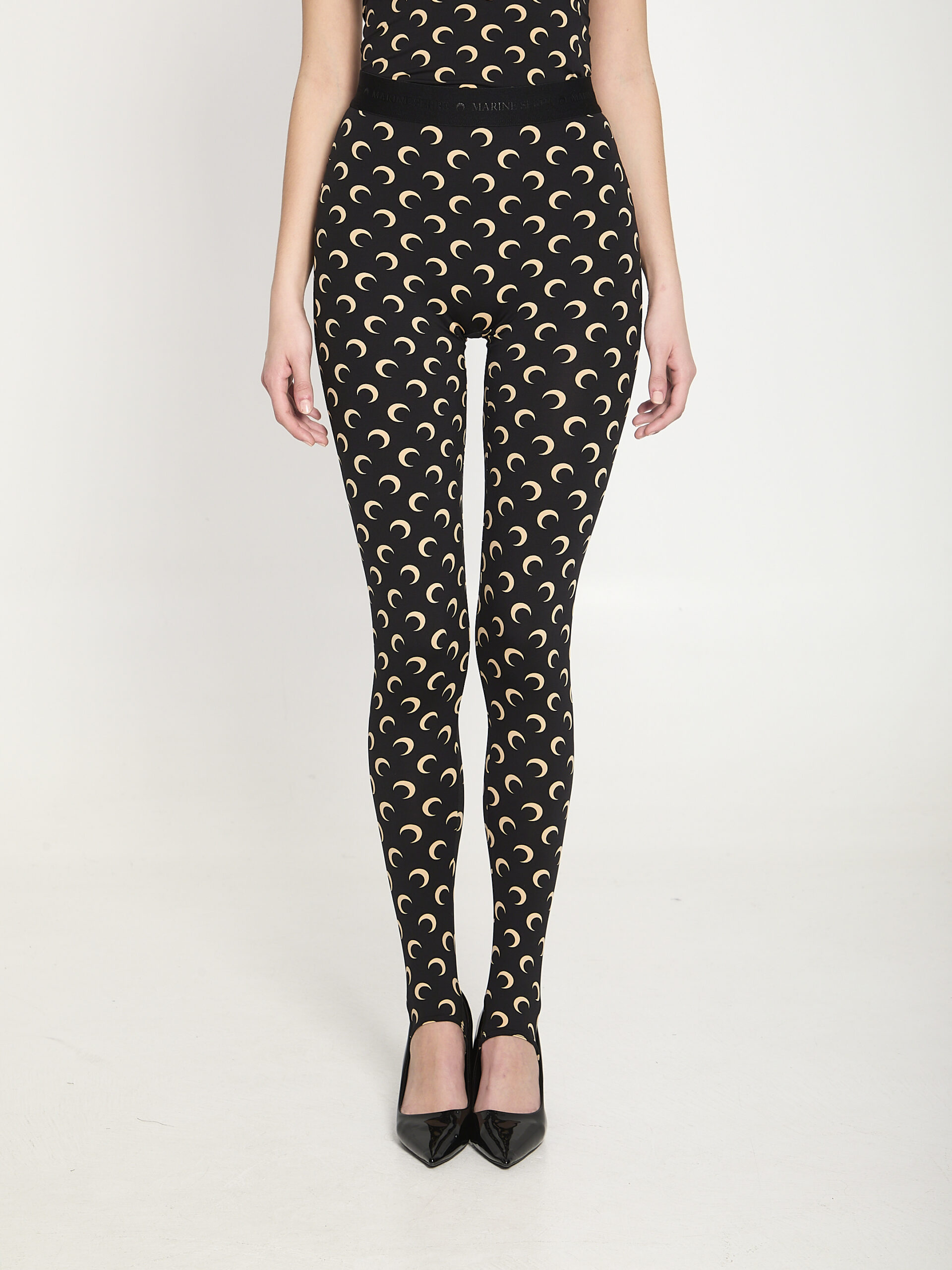 Marine Serre Moon printed jersey leggings