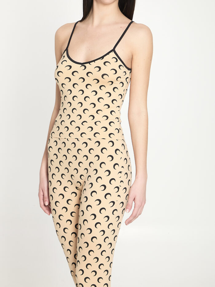 Marine Serre Moon printed jersey top