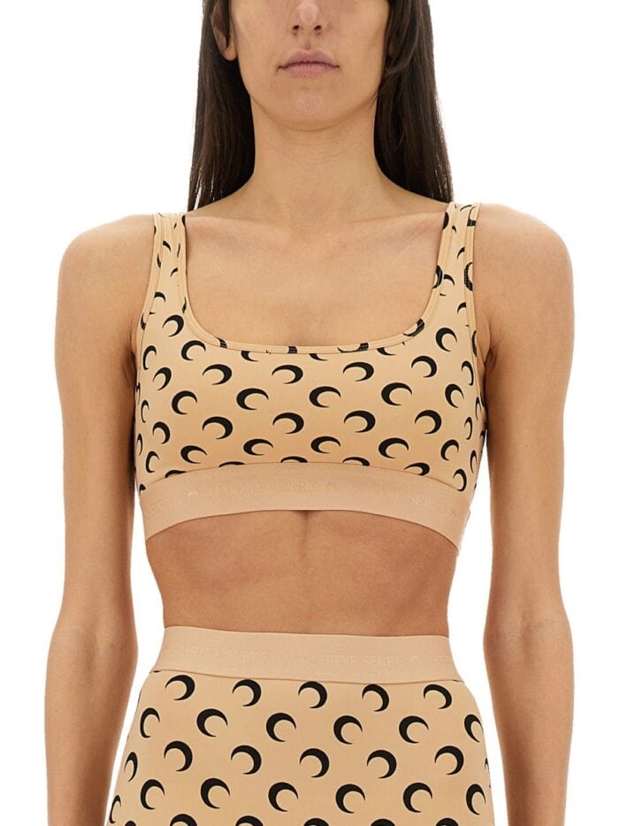 MARINE SERRE "MOON" SPORTS BRA TOP