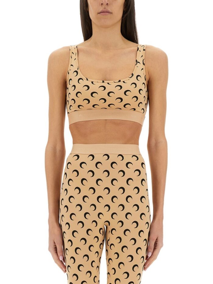 MARINE SERRE "MOON" SPORTS BRA TOP