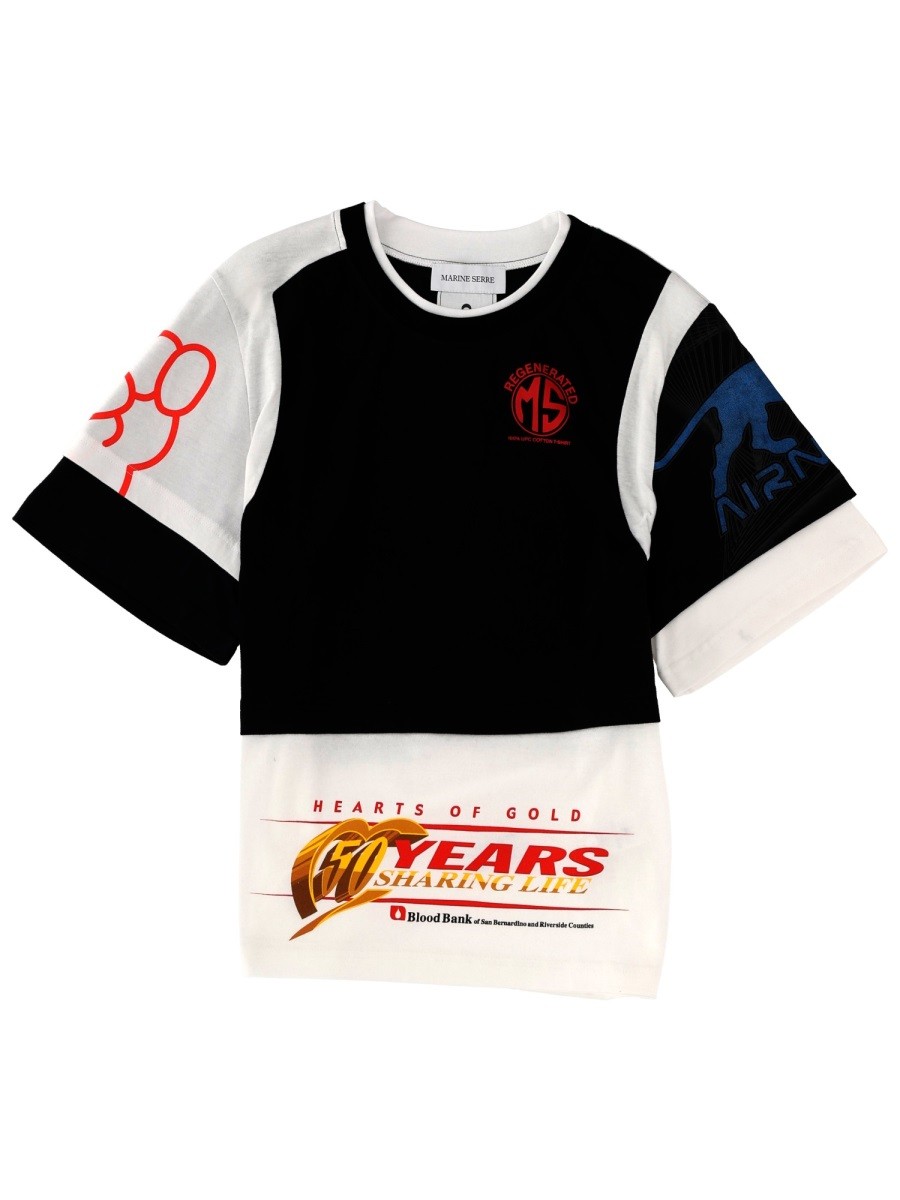 MARINE SERRE "REGENERATED GRAPHIC" T-SHIRT