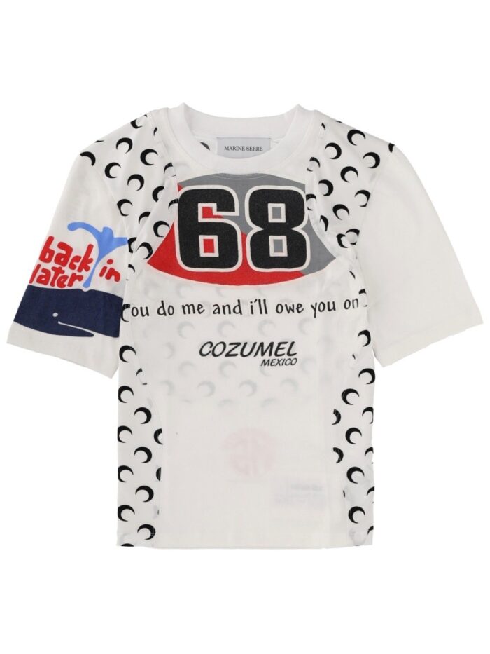 MARINE SERRE "REGENERATED GRAPHIC" T-SHIRT