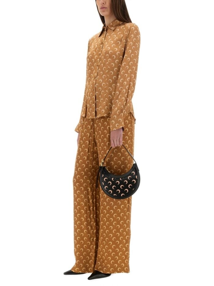 MARINE SERRE SATIN PANTS "MOON"