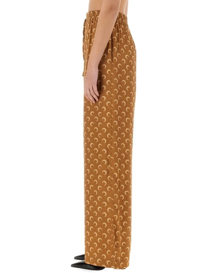 MARINE SERRE SATIN PANTS "MOON"