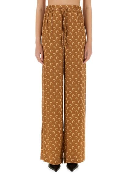 MARINE SERRE SATIN PANTS "MOON"