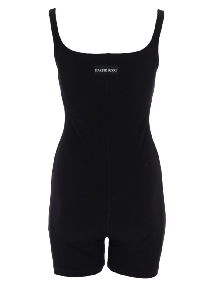 MARINE SERRE SHORT JUMPSUIT WITH LOGO