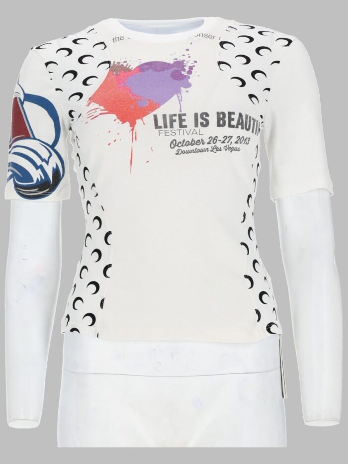 marine serre t shirt upcycled con stampa MARINE SERRE T-SHIRT UPCYCLED CON STAMPA