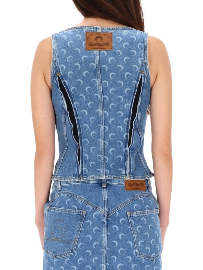 MARINE SERRE TOP "BUSTIER"