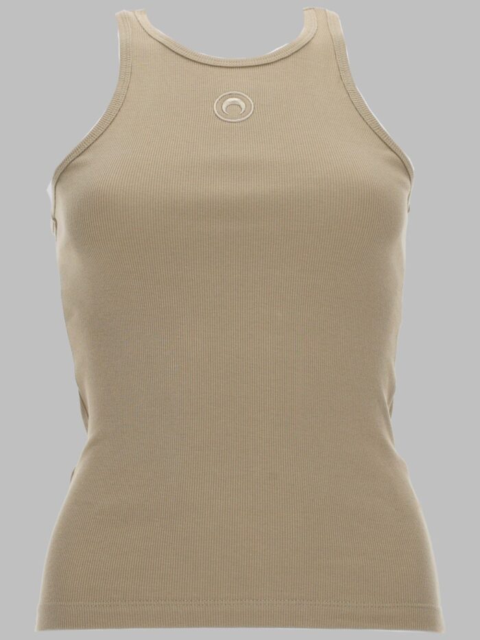 marine serre top con logo "moon" MARINE SERRE TOP CON LOGO "MOON"