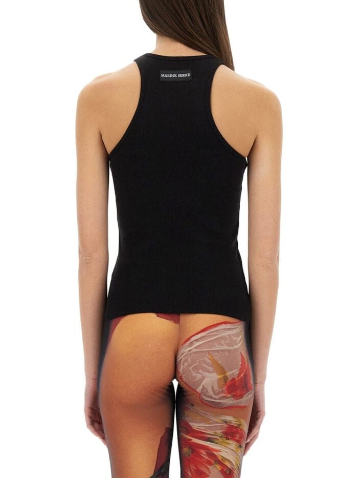 MARINE SERRE TOP WITH "MOON" LOGO