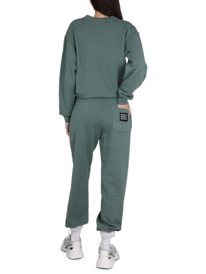 MARKET PANTS WITH APPLIED LOGO