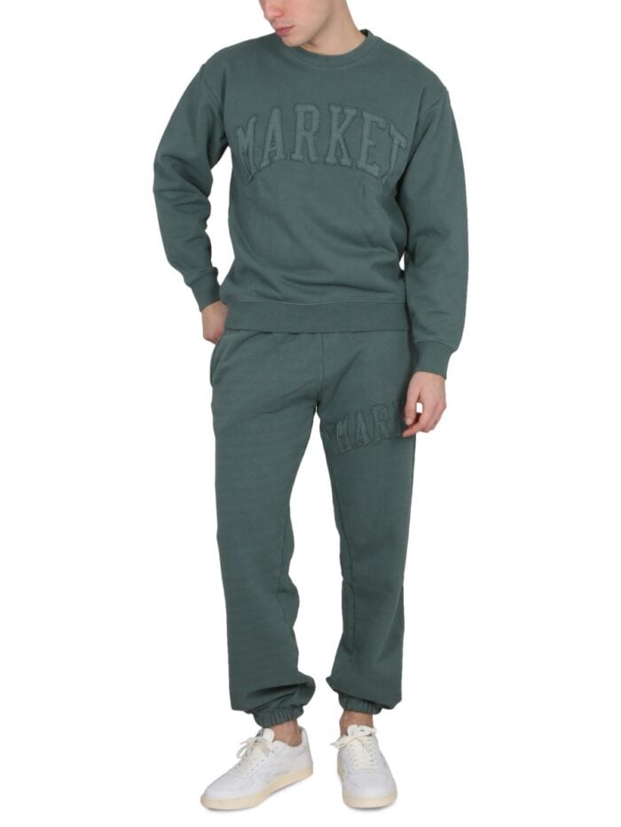 MARKET PANTS WITH APPLIED LOGO