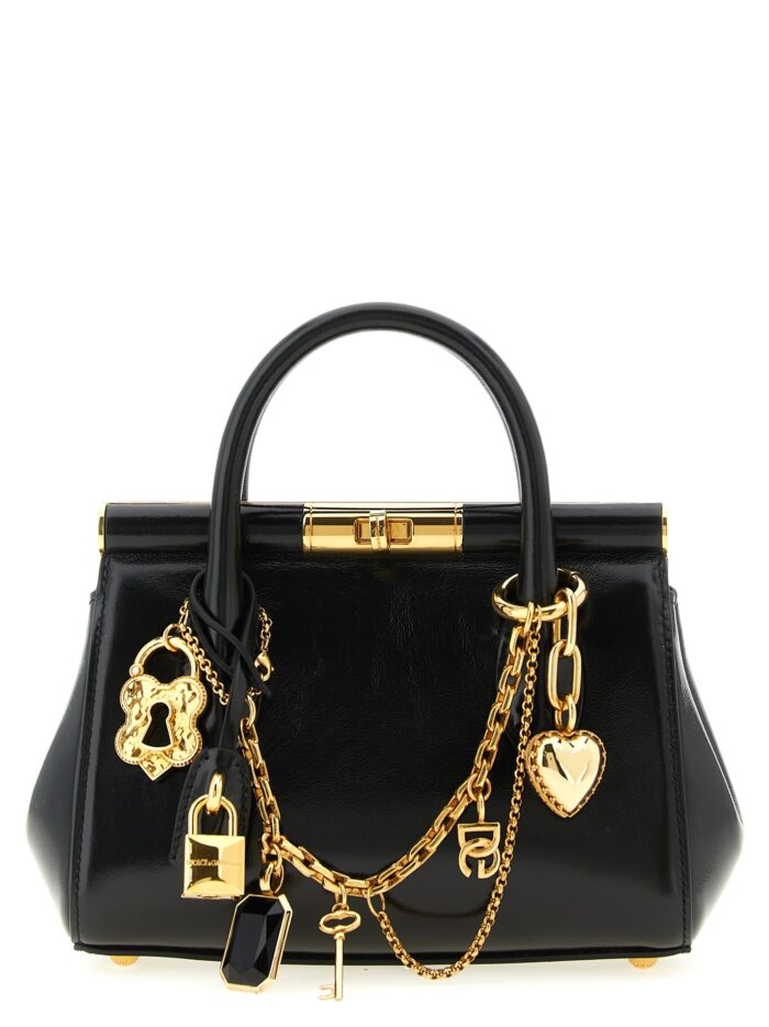 dolce & gabbana 'marlene mini' handbag with charms Dolce & Gabbana 'Marlene Mini' Handbag With Charms