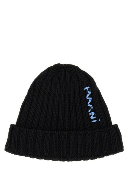 Marni BEANIE HAT WITH LOGO