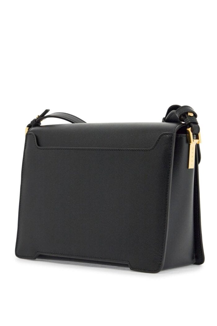 MARNI Black Calfskin Shopping Bag With Distinctive Closure