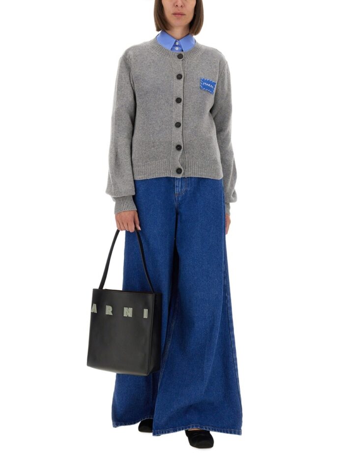 Marni CASHMERE CARDIGAN WITH LOGO