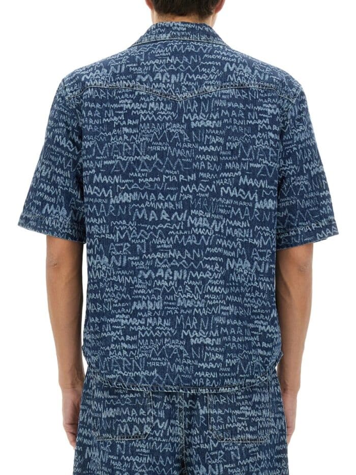 Marni DENIM BOWLING SHIRT