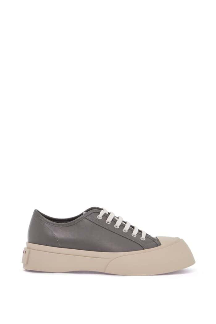 MARNI Elegant Gray Calfskin Men's Sneakers