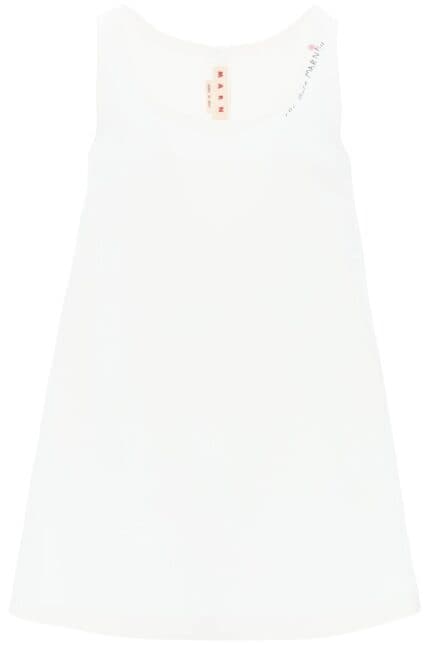 MARNI Flared Dress With Hand-embroidered