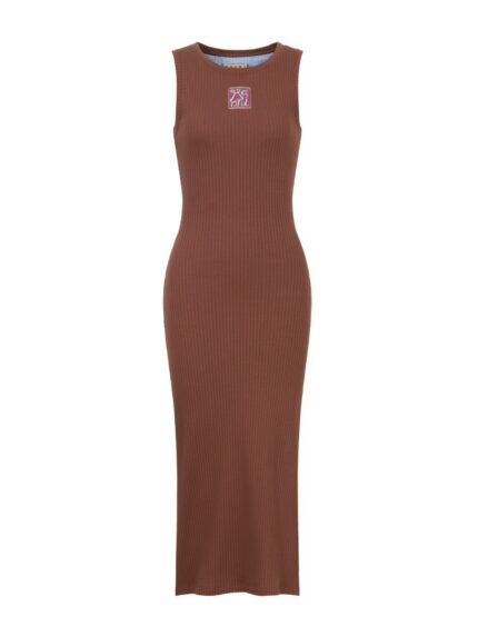 "marni Frame" Logo Midi Dress