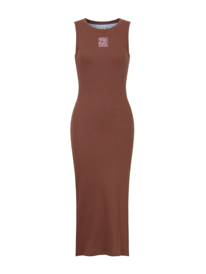 "marni frame" logo midi dress "marni Frame" Logo Midi Dress