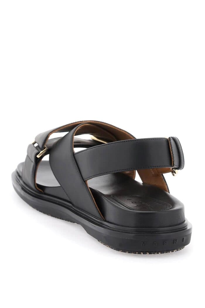 MARNI Fussbett Leather Sandals