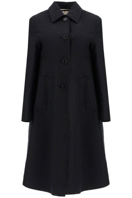 MARNI Minimalist Black Cotton Raincoat For Women