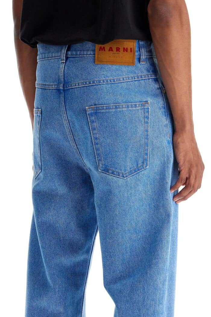 MARNI Organic Coated Denim Jeans In