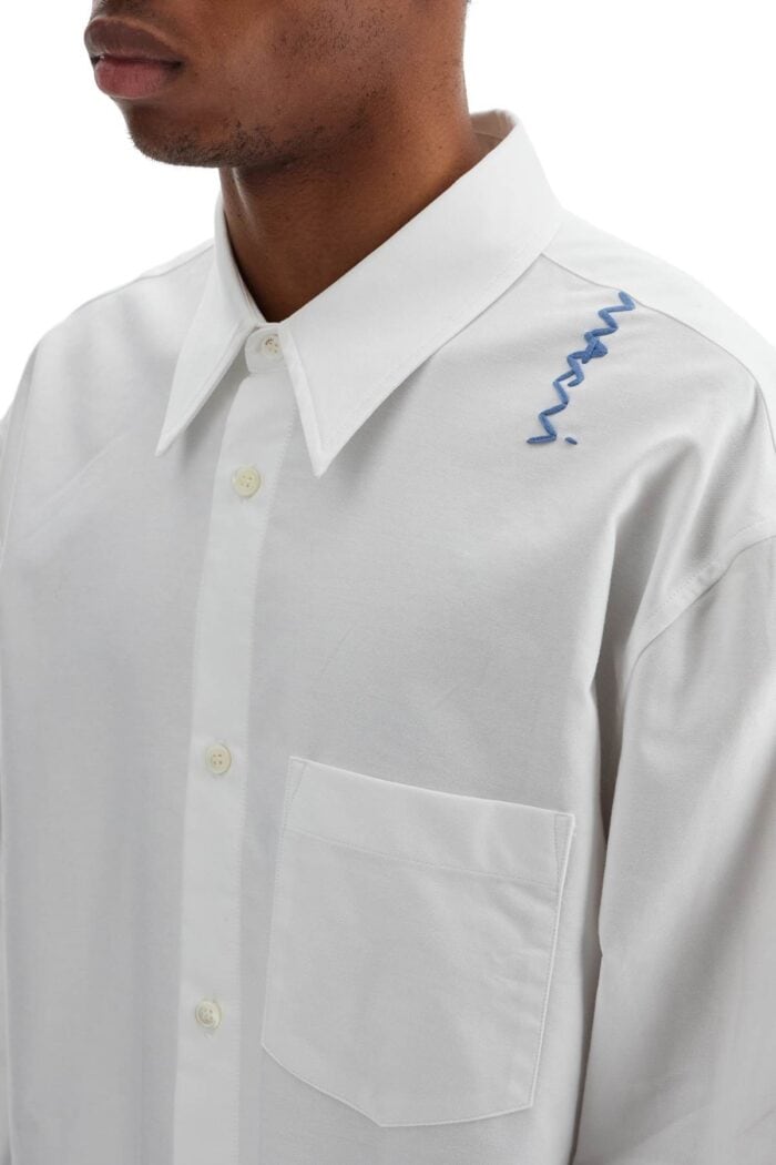 MARNI "oxford Shirt With Pocket Detail