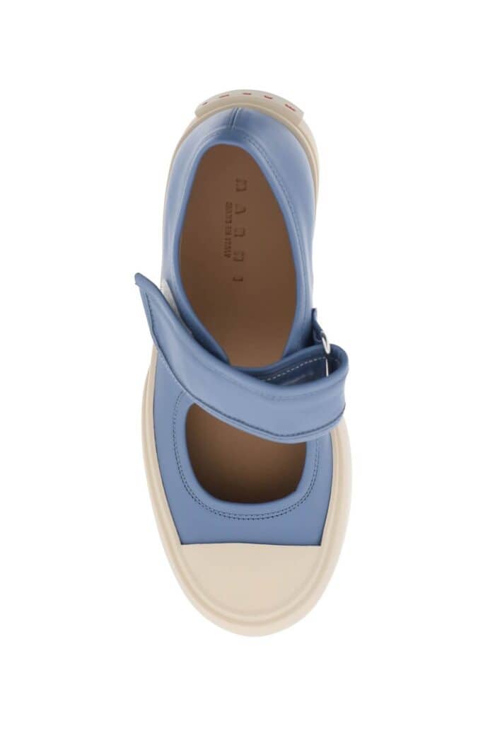 MARNI Pablo Mary Jane Nappa Leather Sneakers