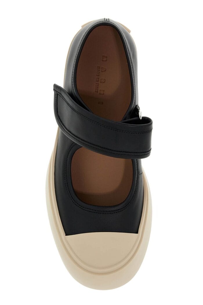 MARNI Pablo Mary Jane Nappa Leather Sneakers