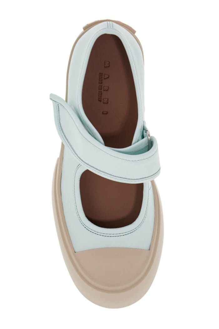 MARNI Pablo Mary Jane Nappa Leather Sneakers