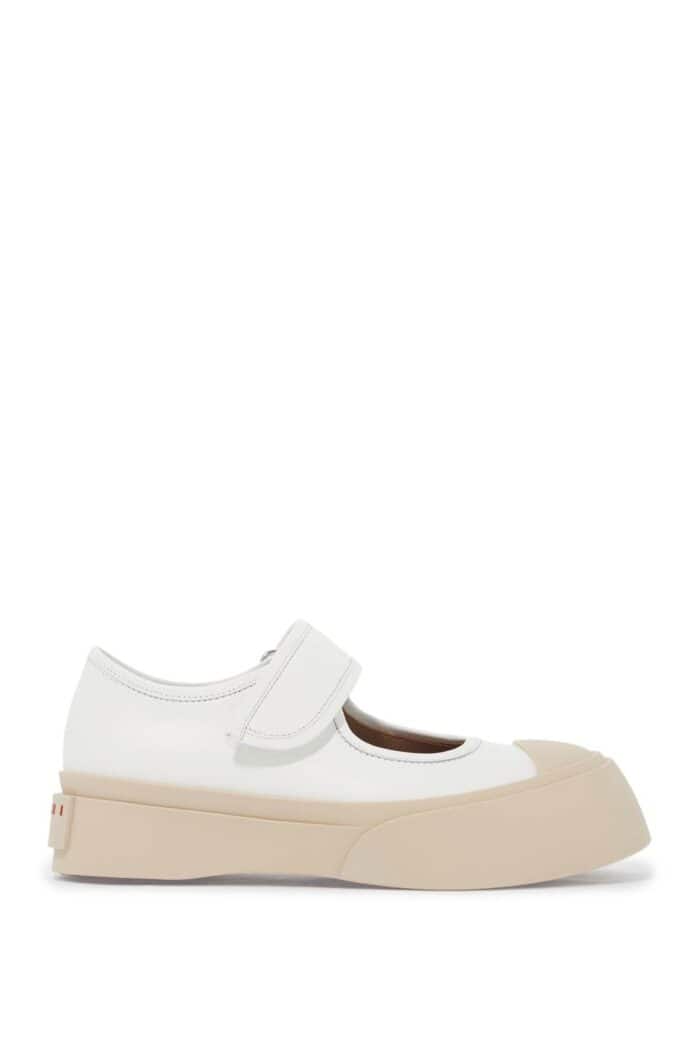 MARNI Pablo Mary Jane Nappa Leather Sneakers