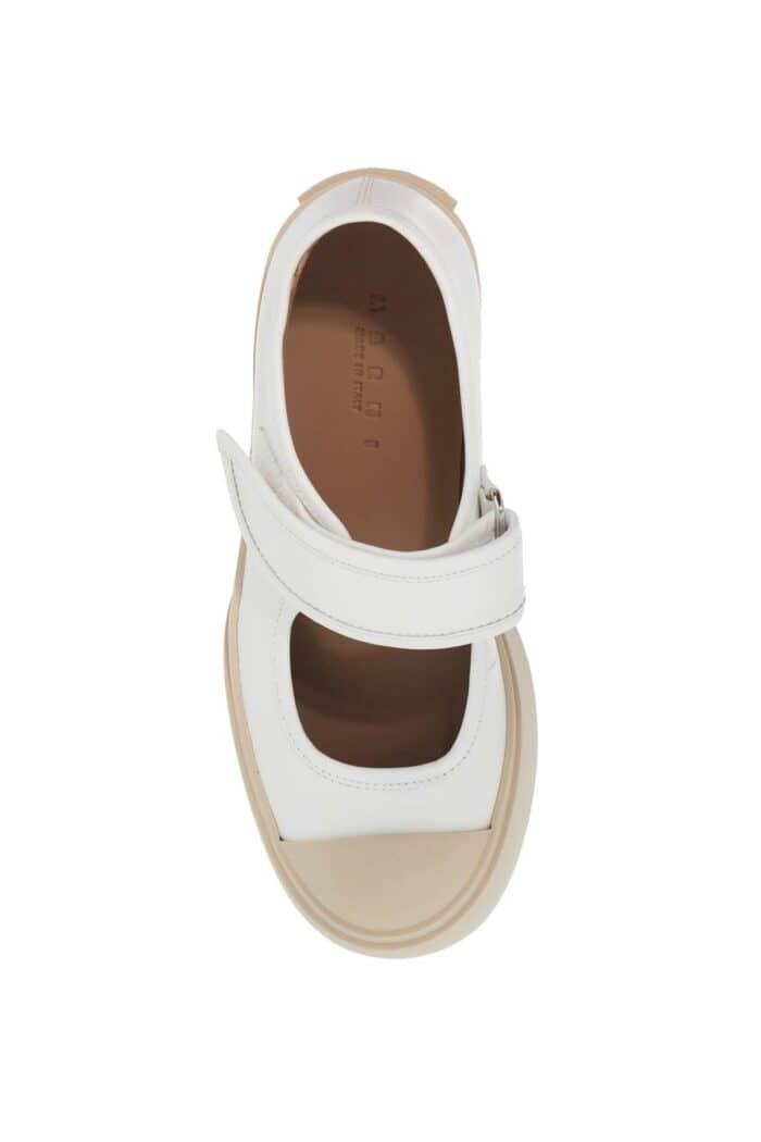 MARNI Pablo Mary Jane Nappa Leather Sneakers