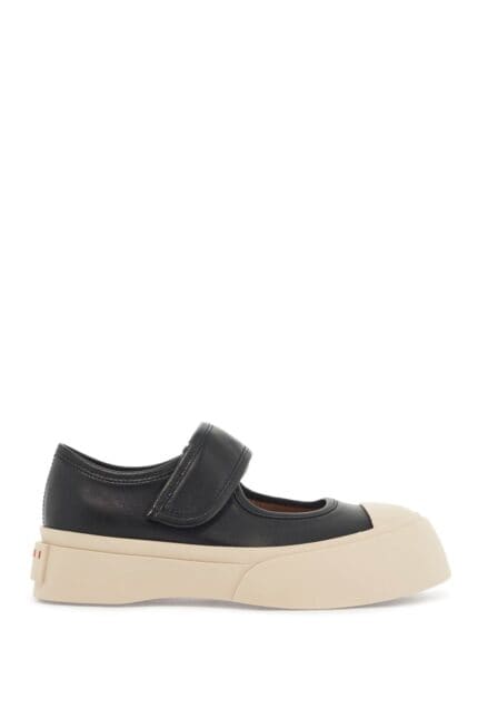 MARNI Pablo Mary Jane Nappa Leather Sneakers