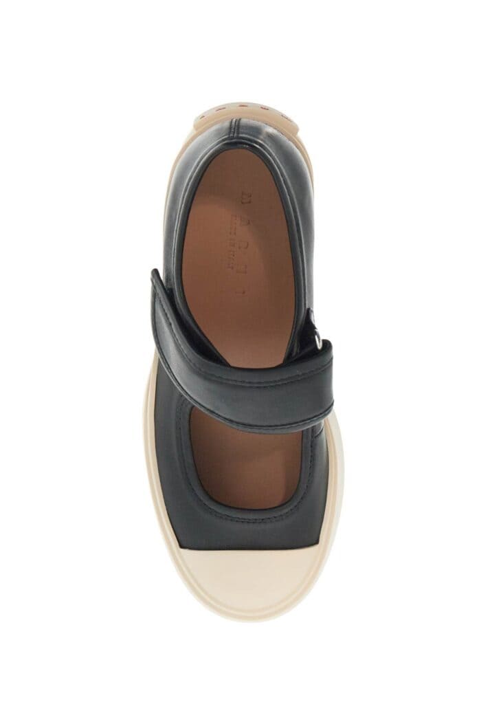 MARNI Pablo Mary Jane Nappa Leather Sneakers