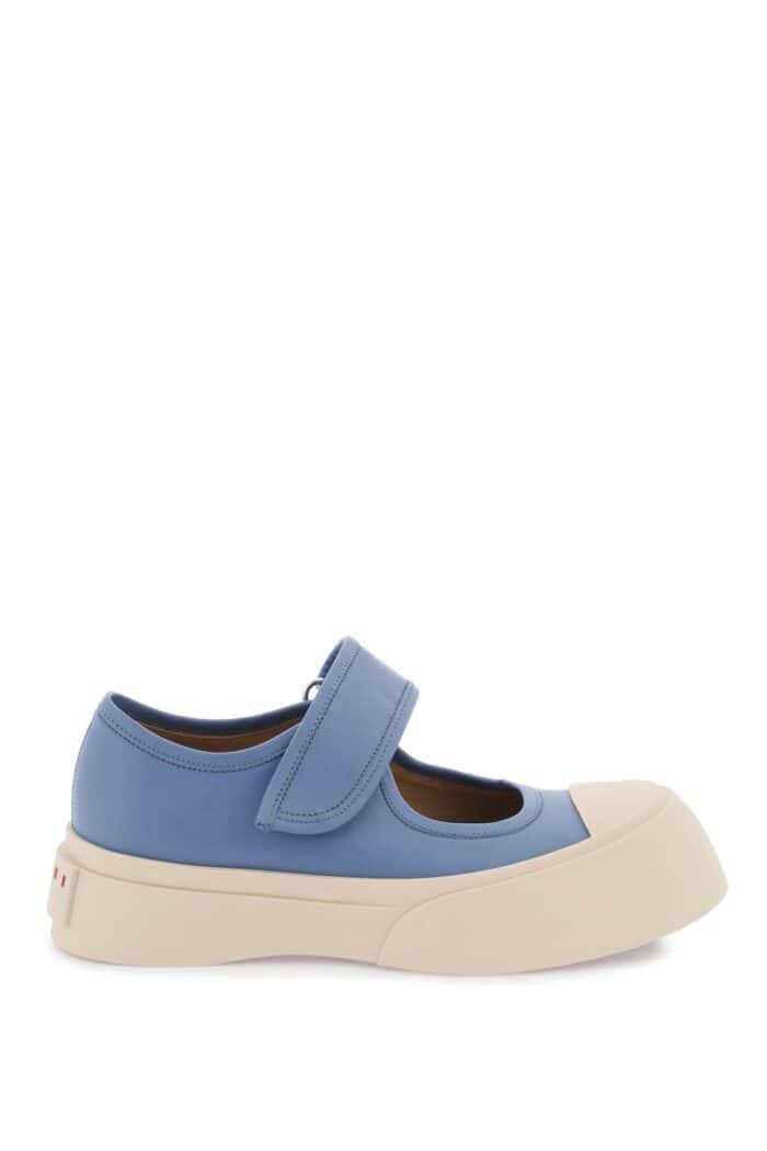 MARNI Pablo Mary Jane Nappa Leather Sneakers