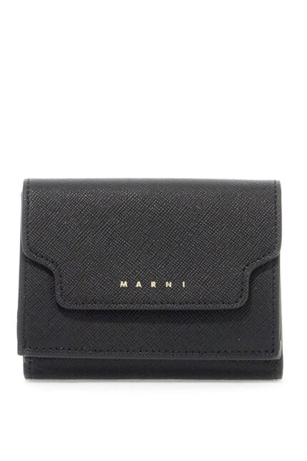 MARNI Saffiano Leather Tri-fold Wallet