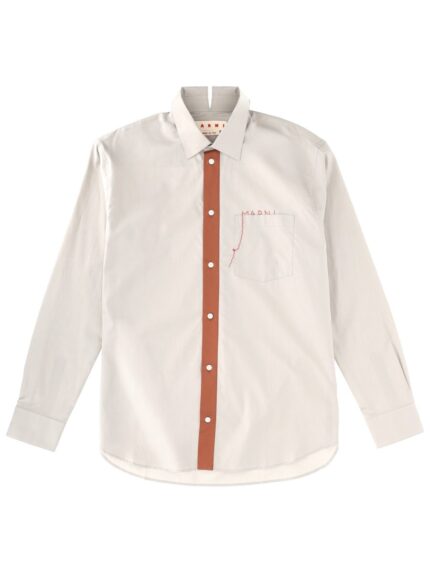 Marni SHIRT WITH EMBROIDERED LOGO