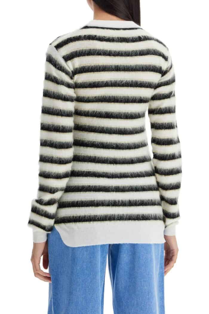 MARNI Striped Crewneck Pullover