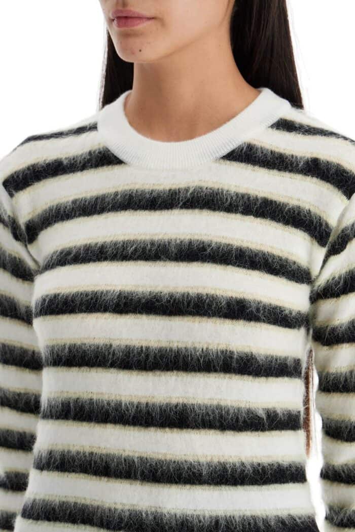 MARNI Striped Crewneck Pullover